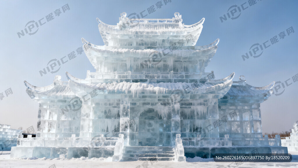 冰块做的广寒宫 正面的