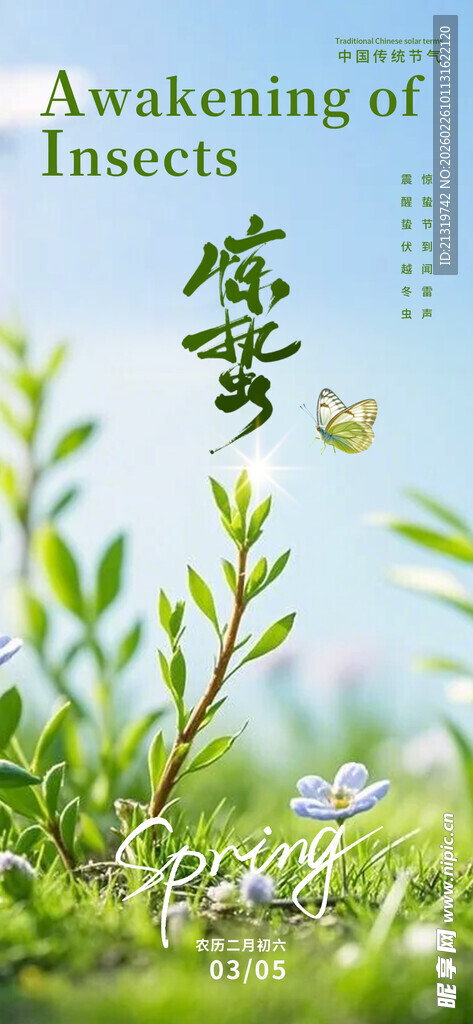 惊蛰节气海报