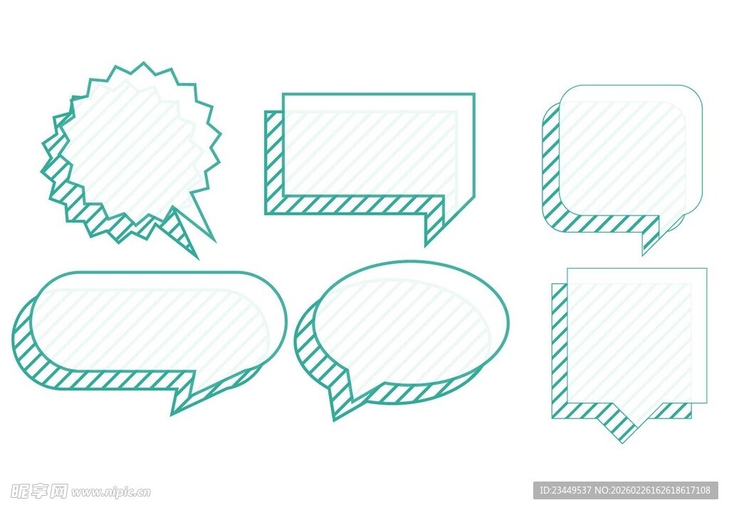 手绘对话气泡