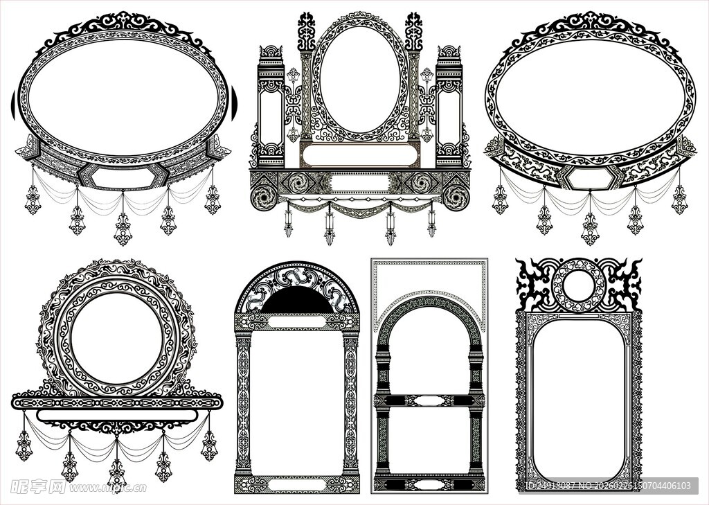 花纹 花边 角花 边框