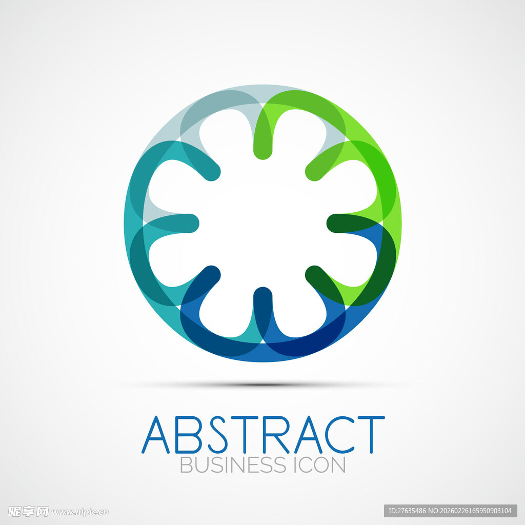 抽象几何圆形图案设计