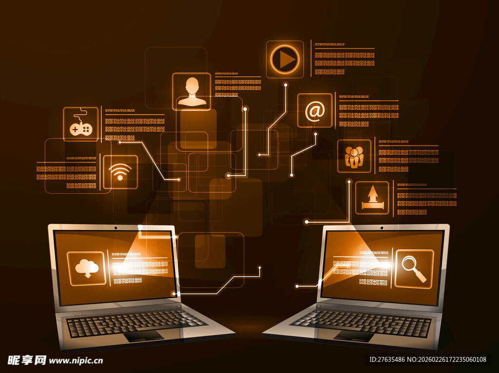 双电脑科技互联场景