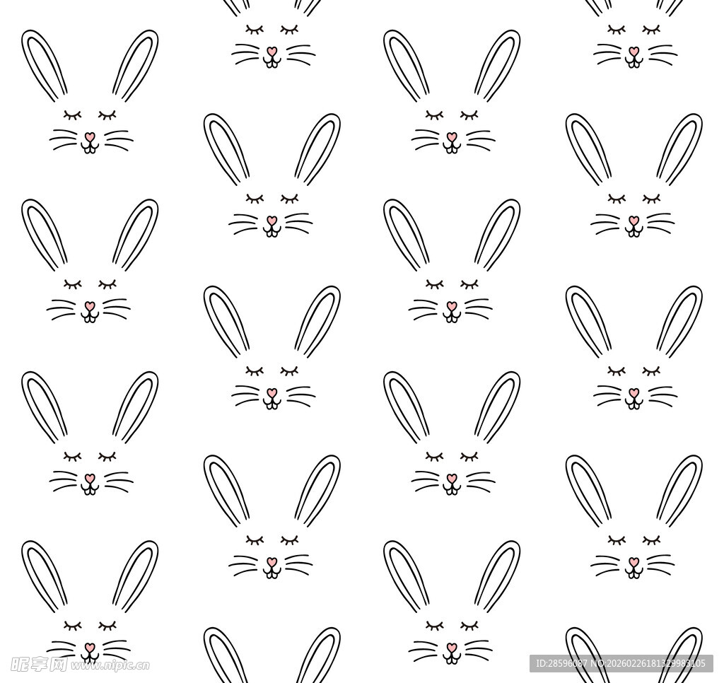 兔子图案背景