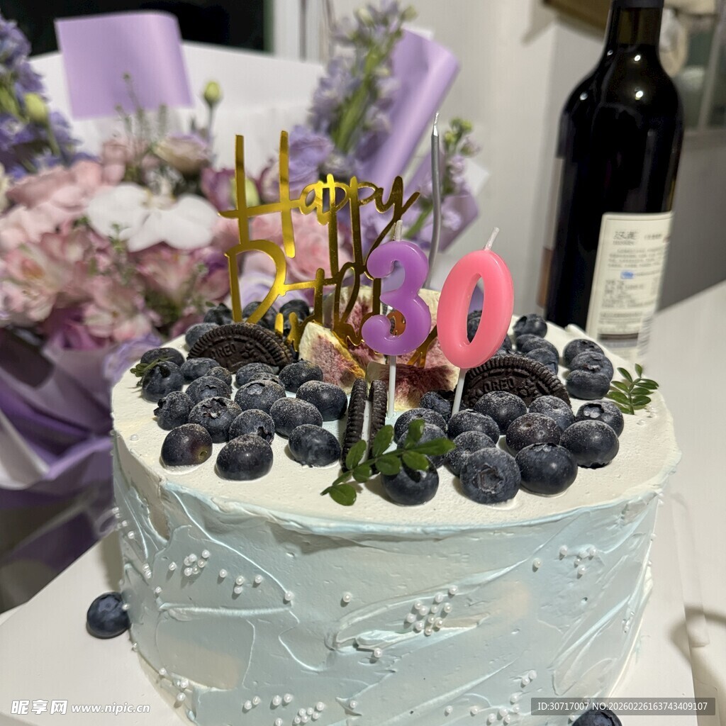 生日蛋糕庆祝60岁生日