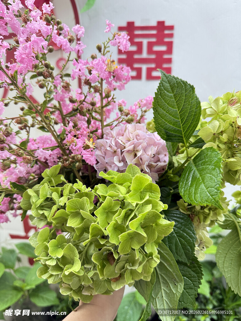 中式喜宴花卉装饰