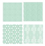 浅绿色几何花纹图案集合