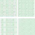 清新浅绿色系几何纹理图案