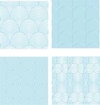 浅蓝色几何图案背景集合