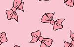 粉色蝴蝶结图案背景