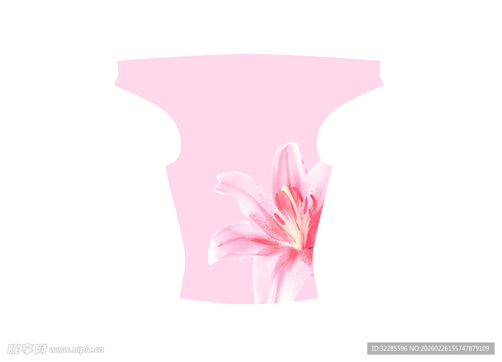 粉色花朵图案婴儿连体衣