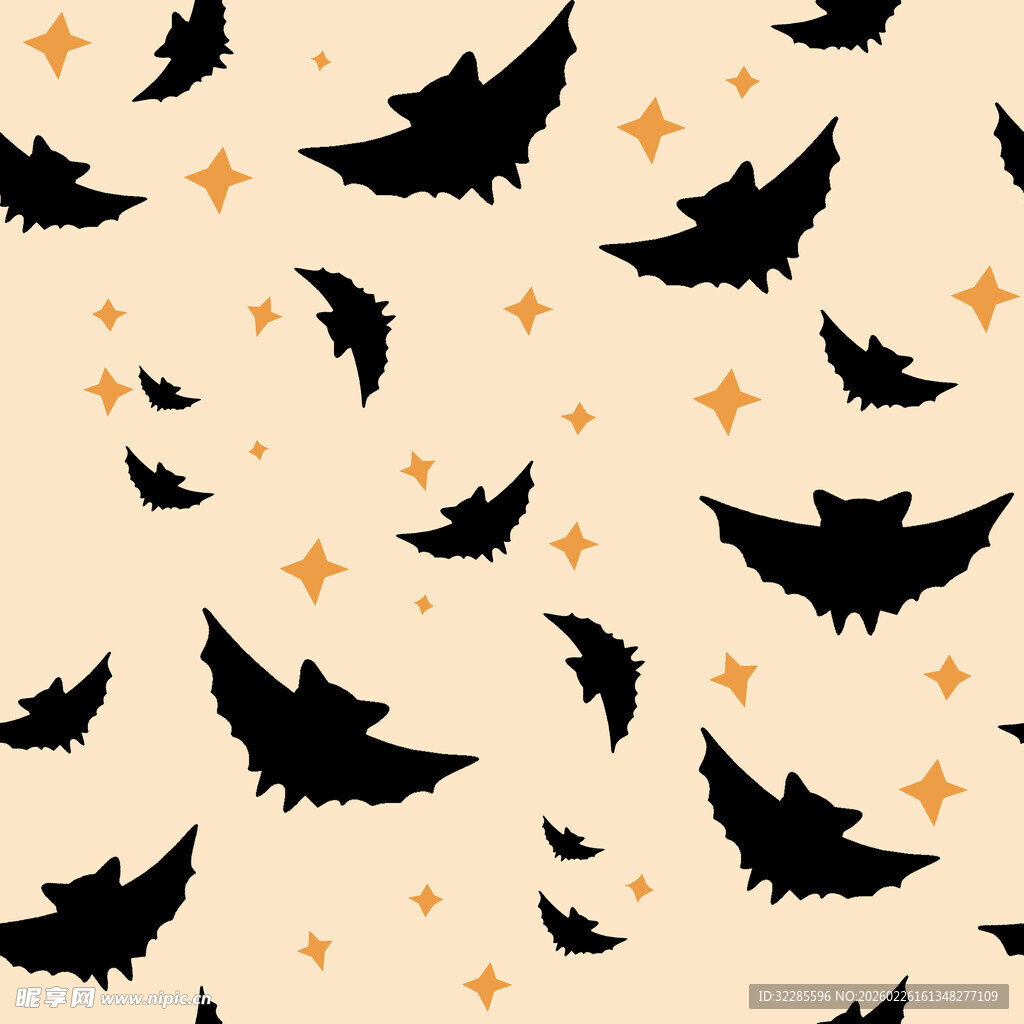 蝙蝠星星图案背景