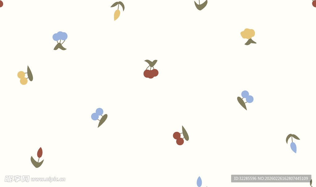 多彩文具图案背景