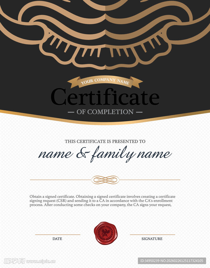 精美证书模板