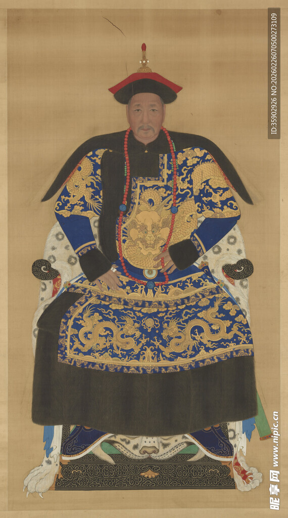 范文程清朝官员画像