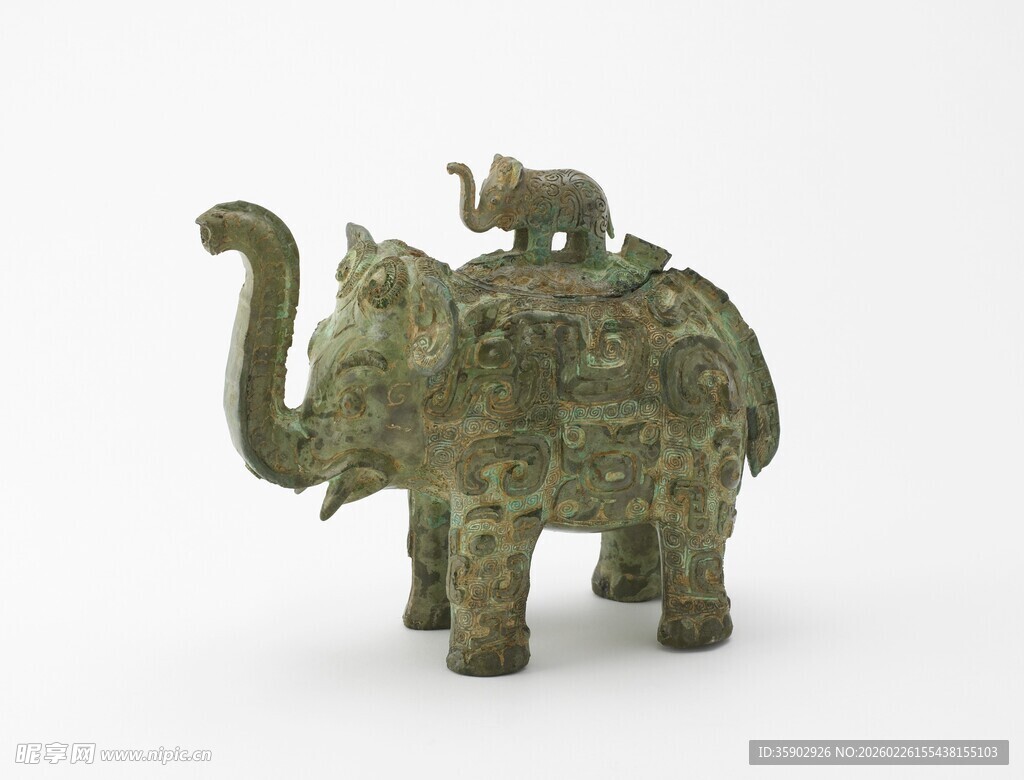 青铜大象摆件