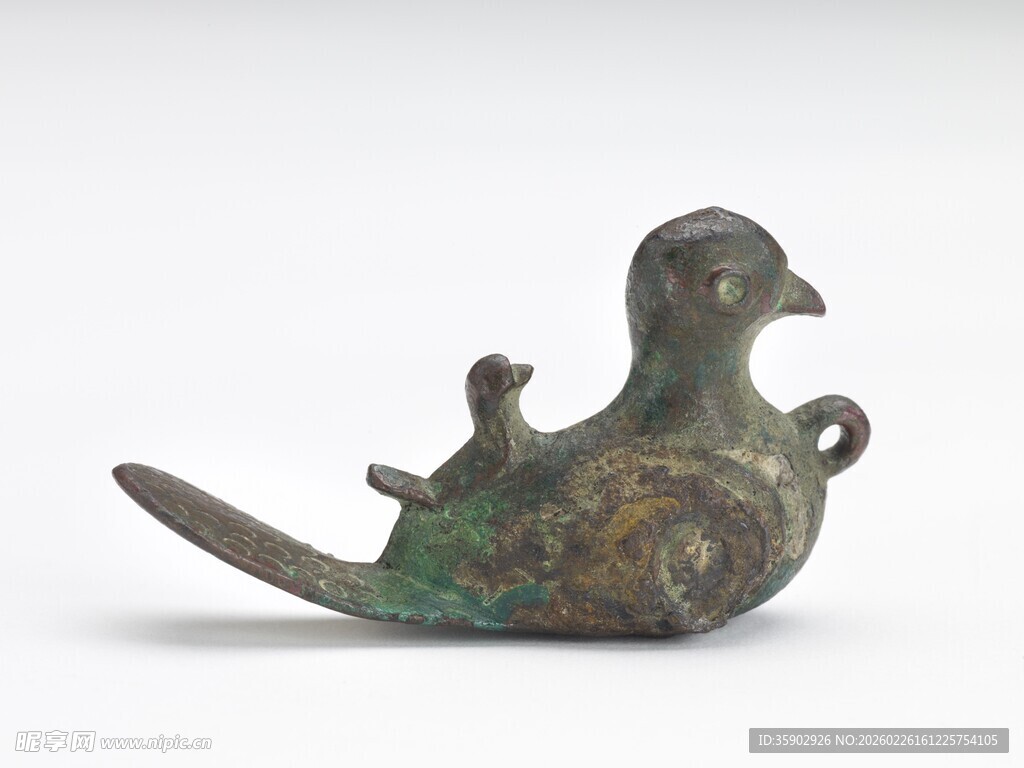 青铜鸟形器