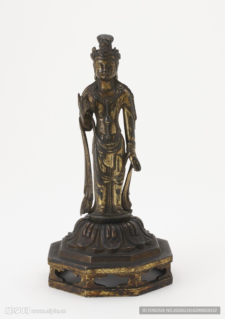 古代青铜观音像