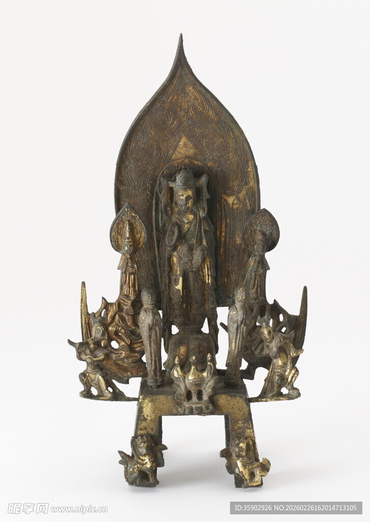 古代青铜神像雕塑