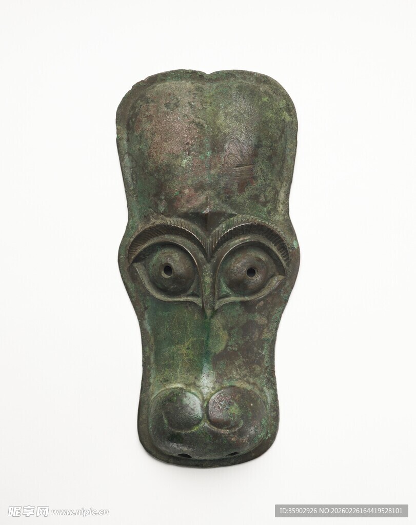 青铜兽面面具