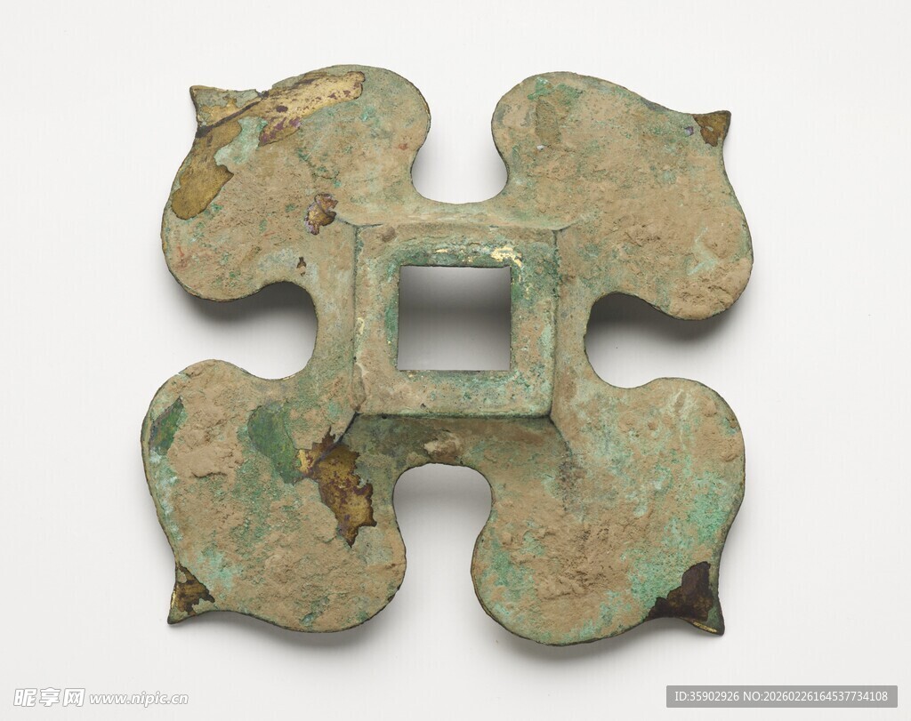 古代青铜四叶形器物