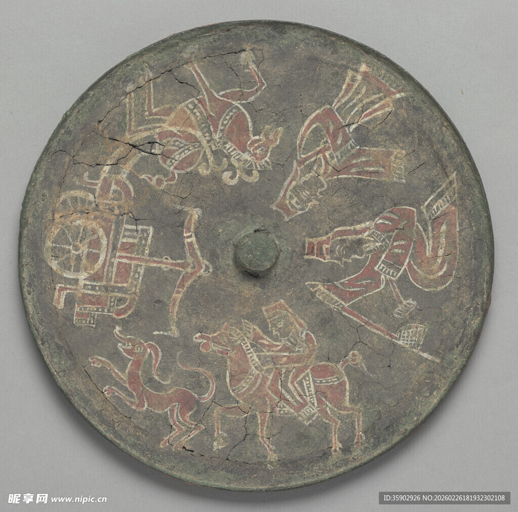 古代精美纹饰青铜镜