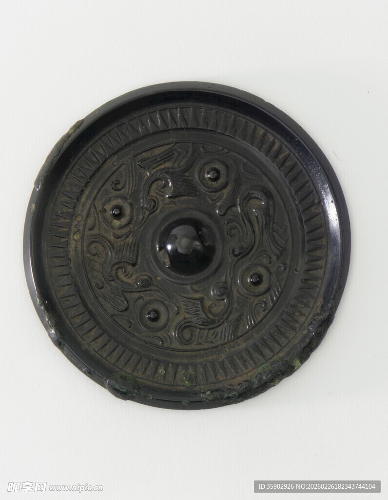 古代圆形青铜镜