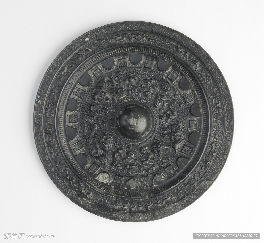 古代精美青铜镜