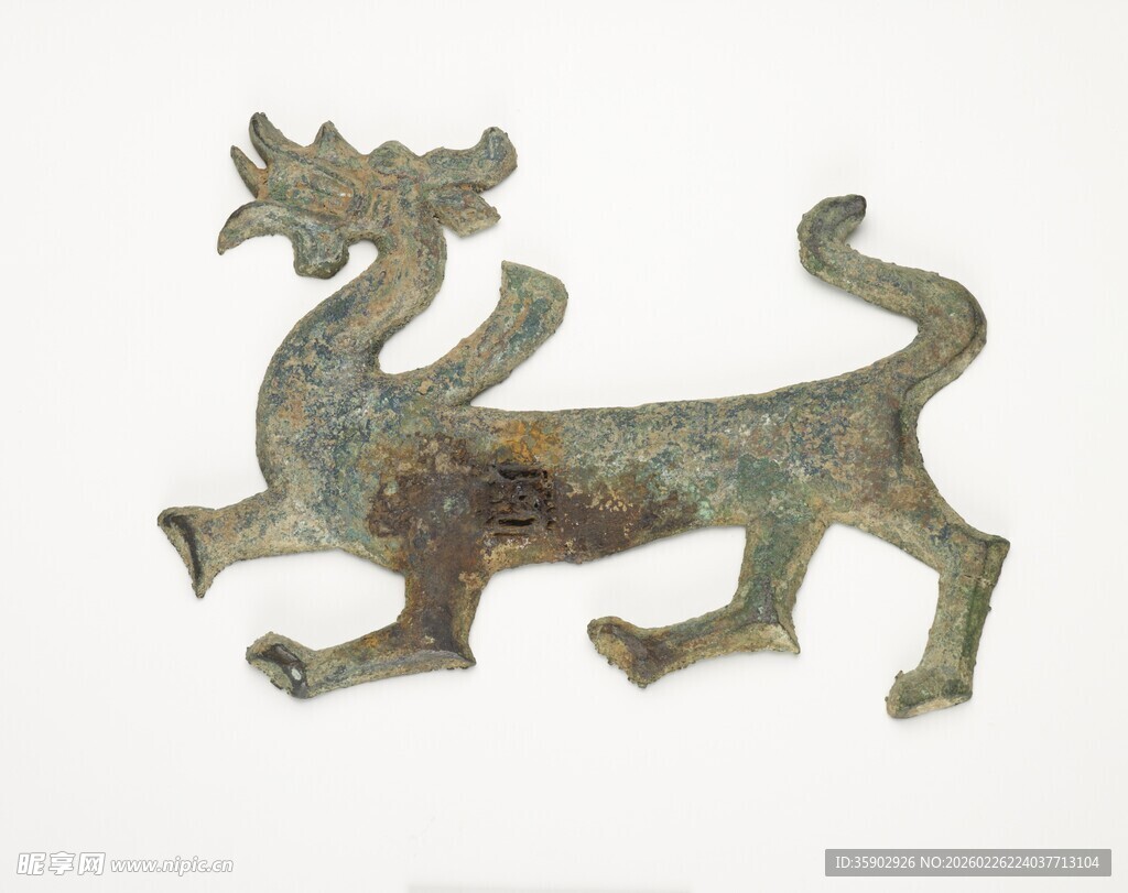 青铜瑞兽造型文物