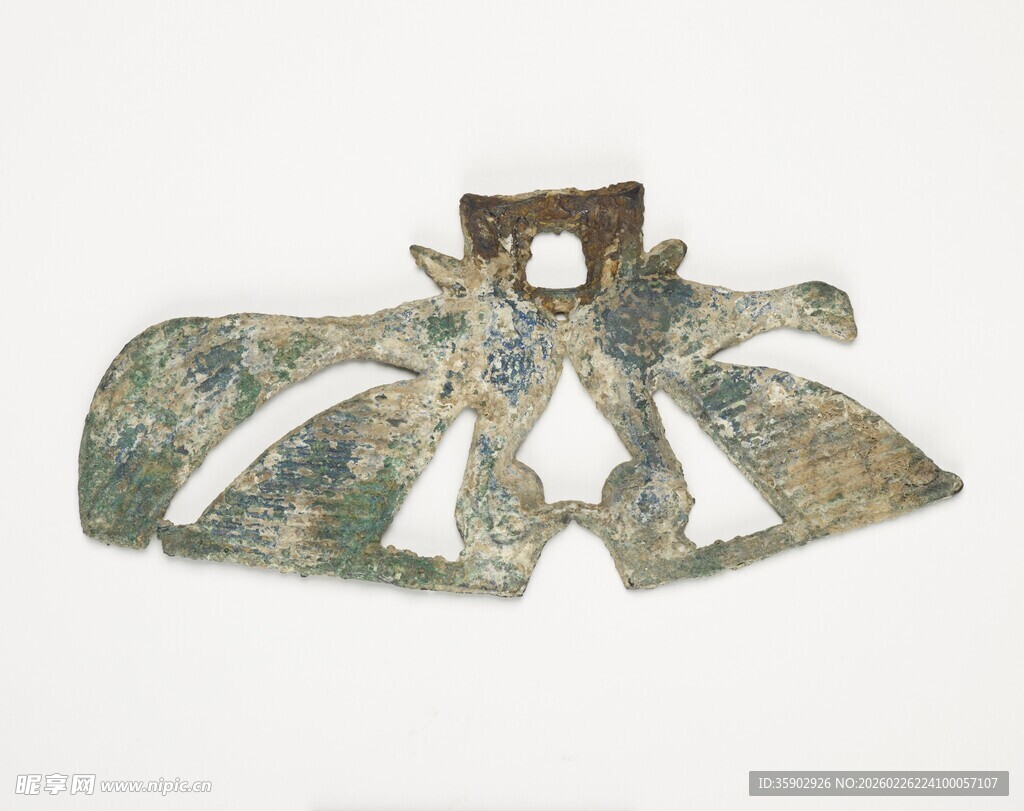 古代青铜双翼形器