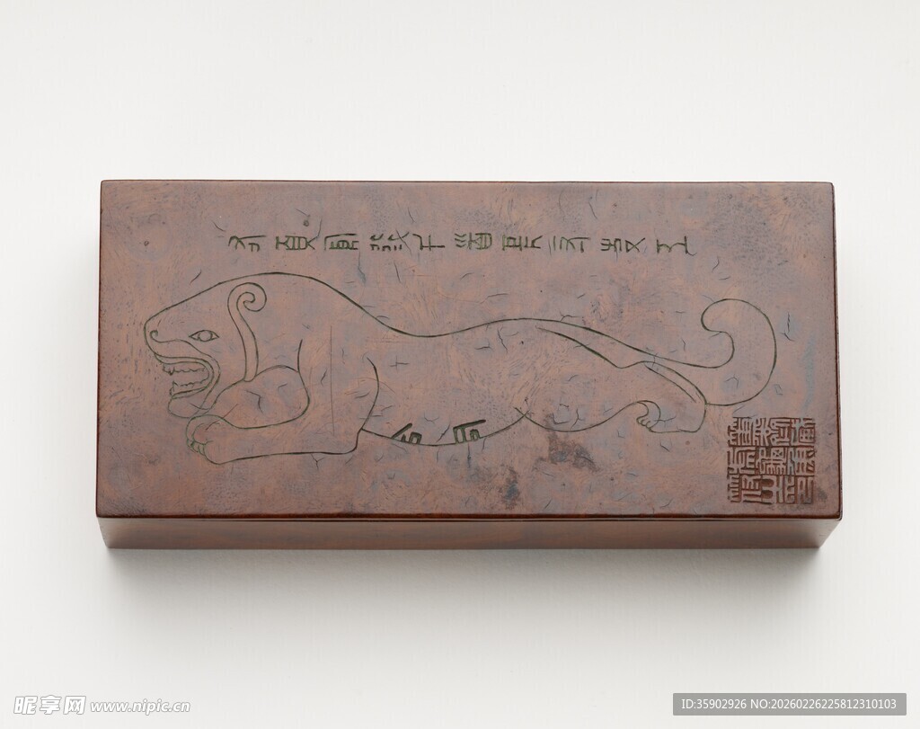 木质雕刻盒传统精美图案