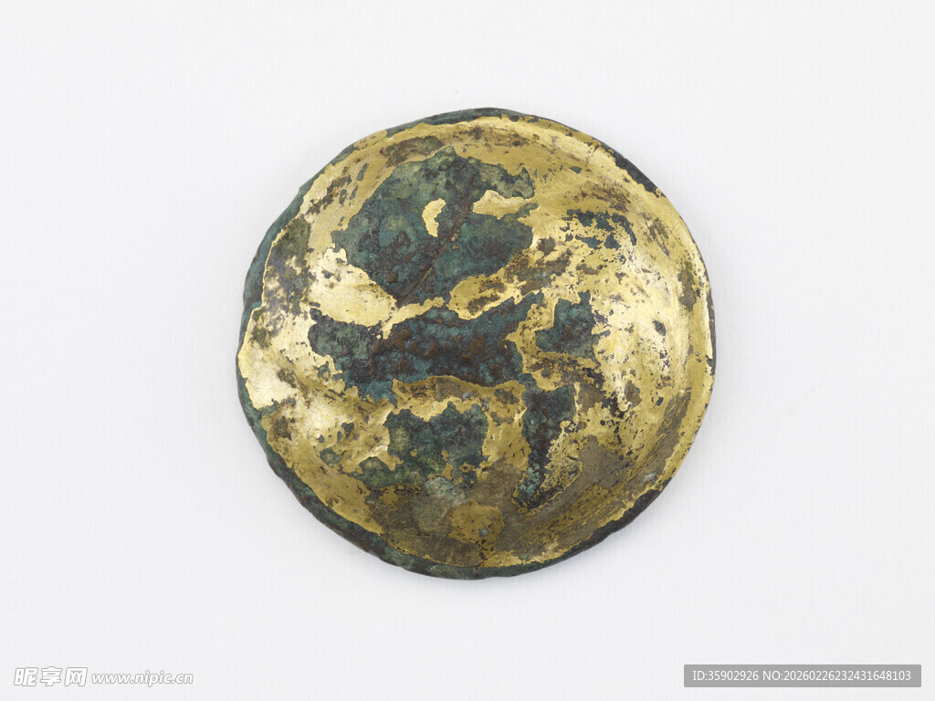 古旧黄铜圆饰