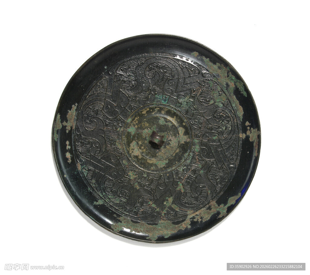 古代圆形青铜镜