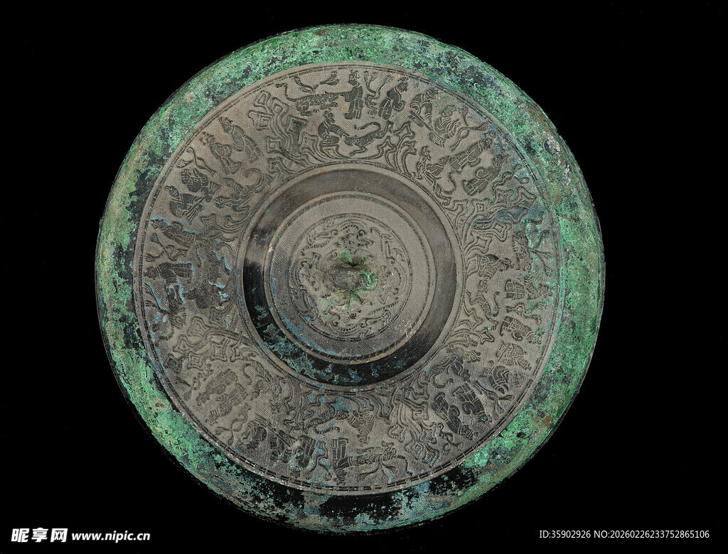 古代青铜镜纹饰精美