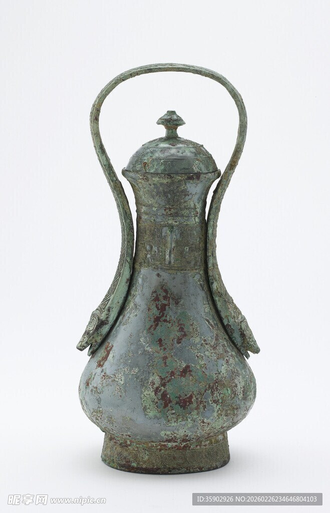 古代青铜提梁壶