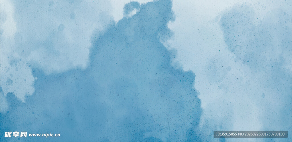 蓝色水彩背景