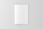 空白A4折页设计展示样机