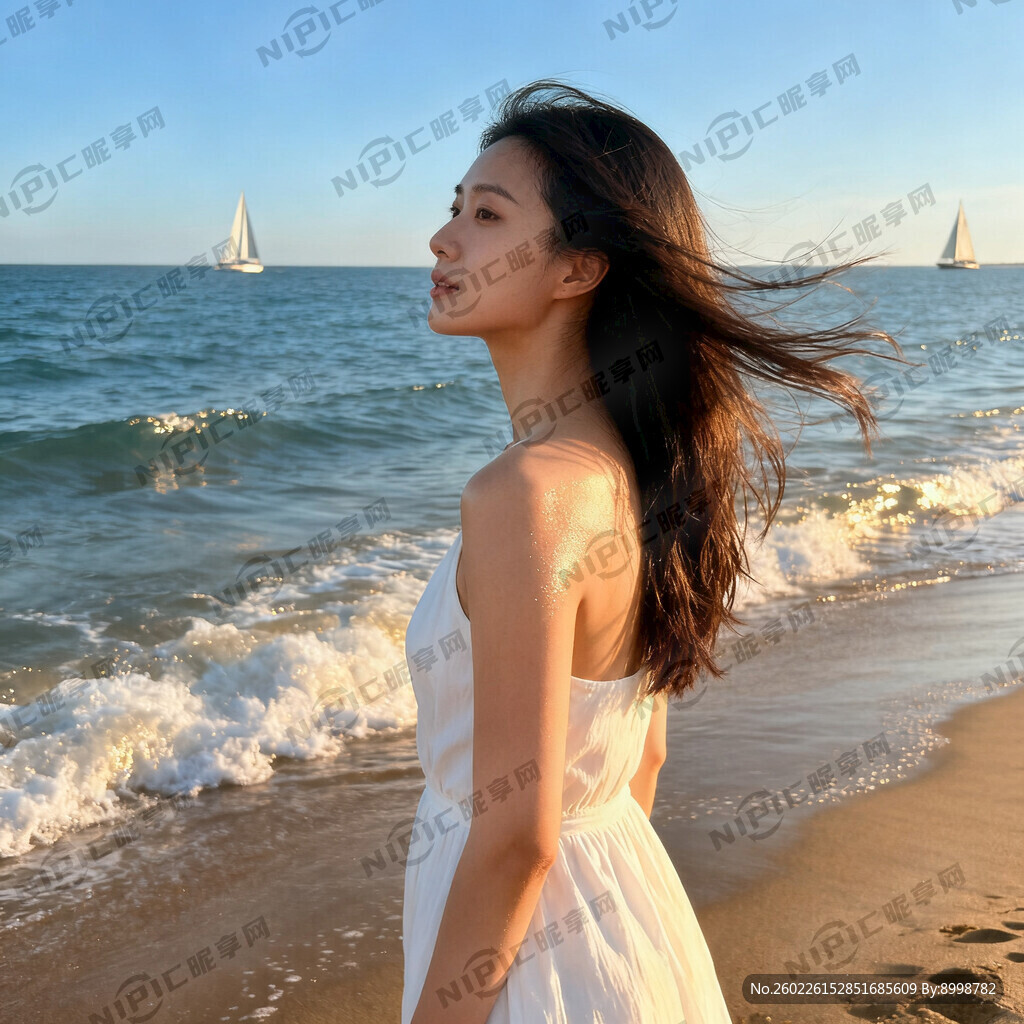 海边的美女