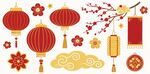 中式传统节日装饰元素