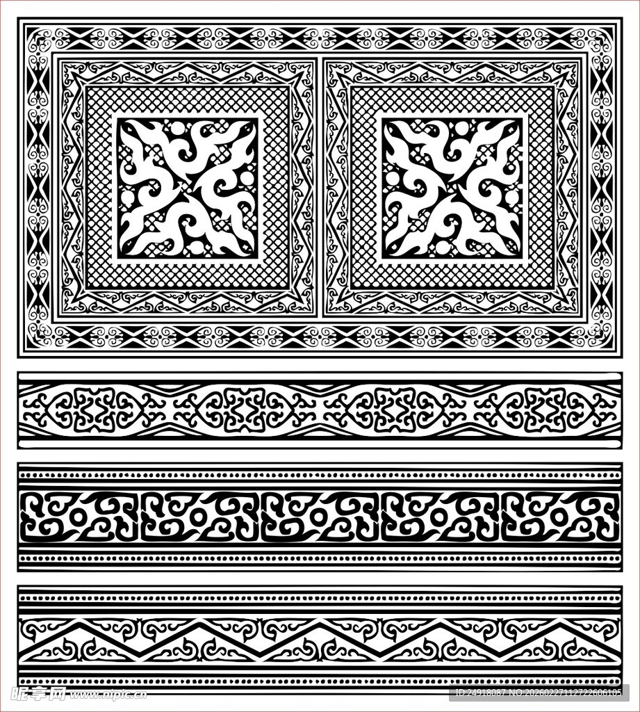 花纹 花边 角花 边框