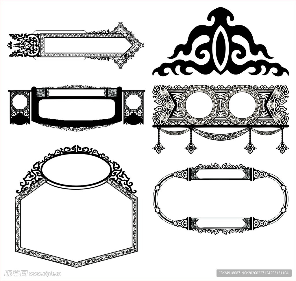 花纹 花边 角花 边框