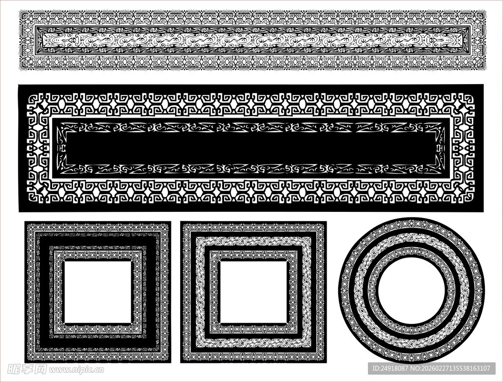 花纹 花边 角花 边框