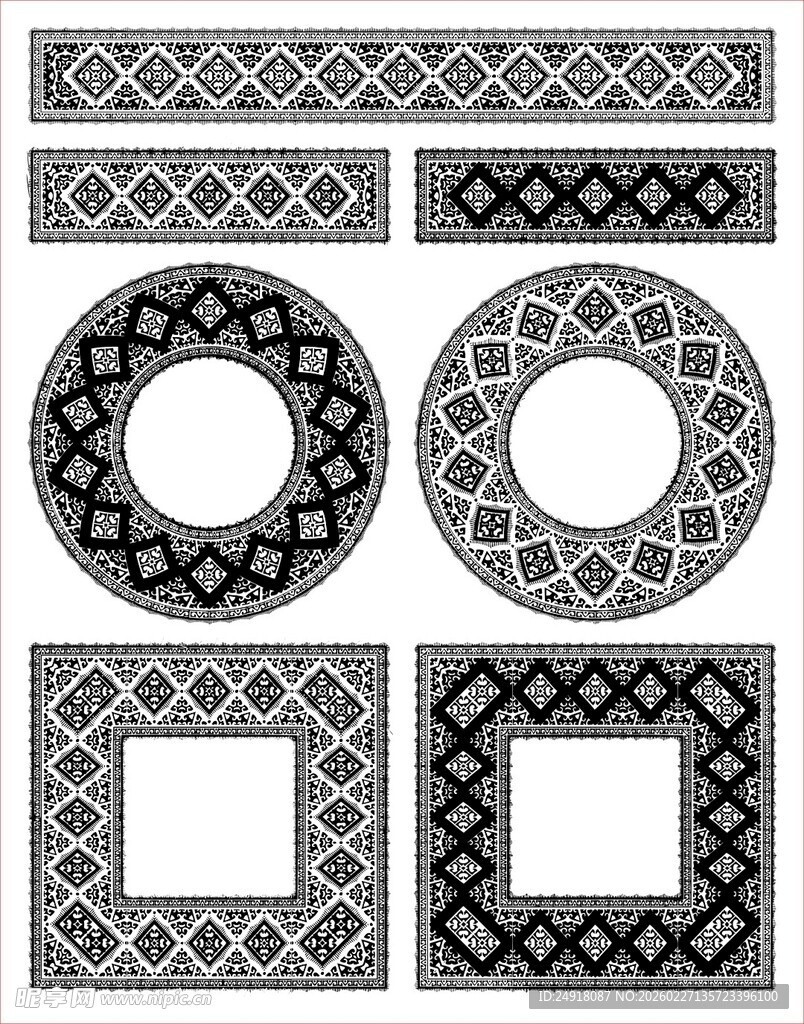 花纹 花边 角花 边框