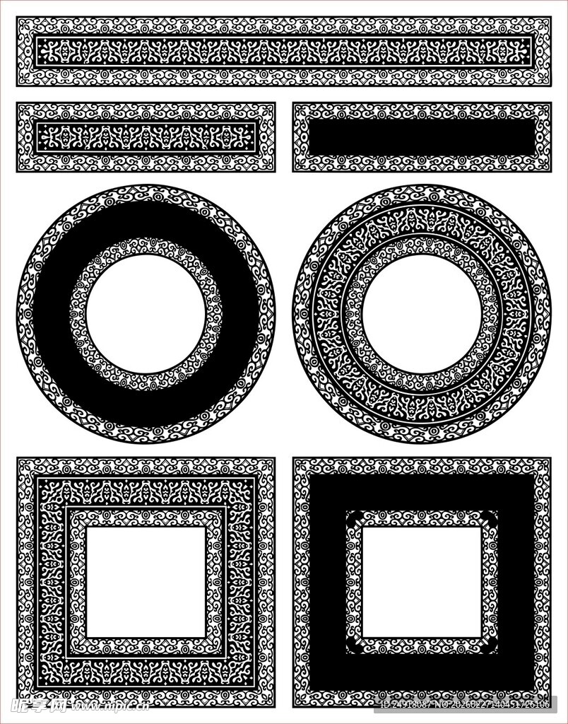 花纹 花边 角花 边框
