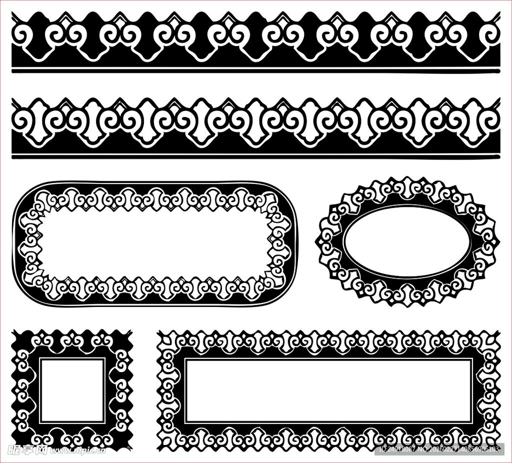 花纹 花边 角花 边框