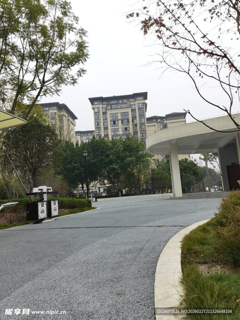 高端住宅区入口景观