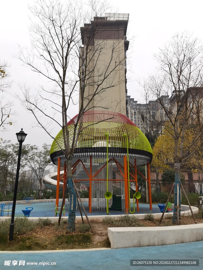 城市公园中的特色观景建筑