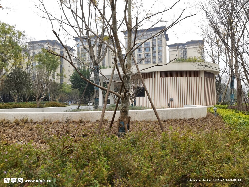 小区旁的户外小景