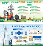 电力设施与人员工作场景图
