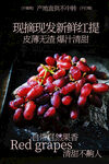 现摘新鲜红提皮薄无籽海报