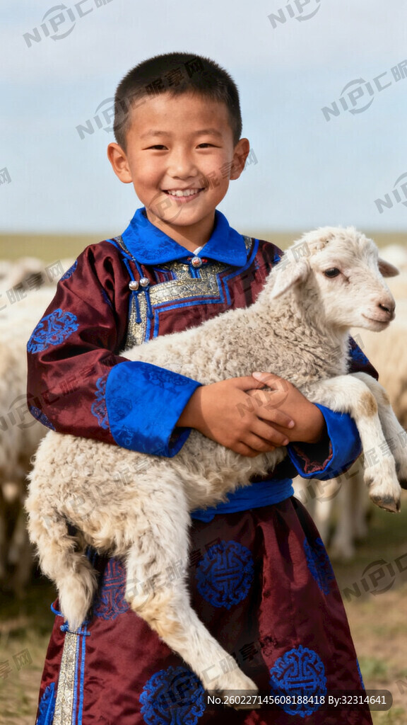 内蒙男孩穿内蒙服饰